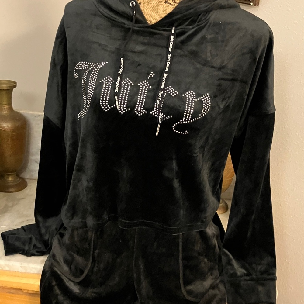 Juicy Couture Black Velour Track Suit - Picture 3 of 9